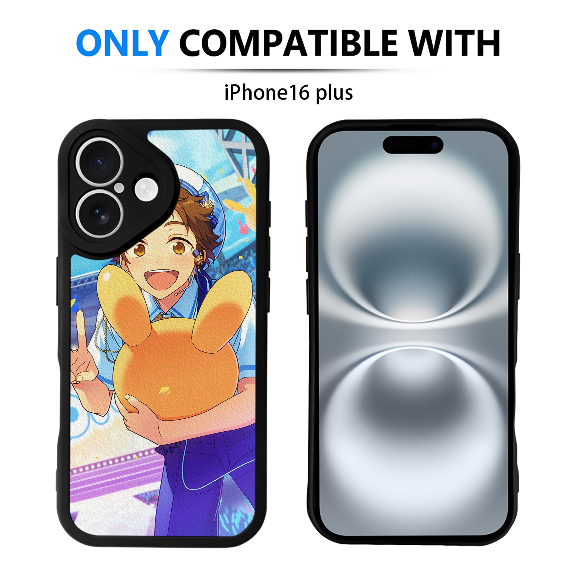 （画像用） あんさんぶるスターズ! Ensemble Stars 【iPhone 16シリーズ対応】シリコンスマホケース（レザー調） 材質：シリコン